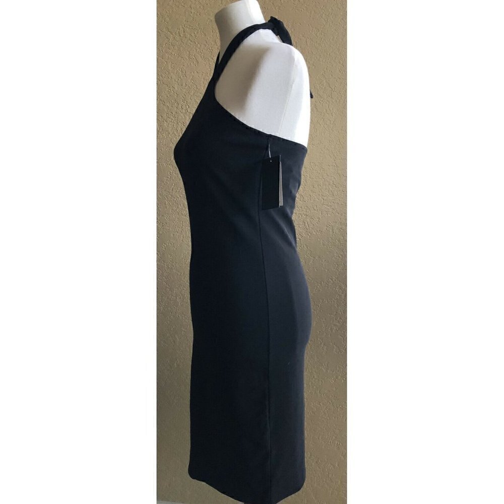 Free Press Womens Black Stretch Halter Tie Neck Dress Dress Size M - Picture 8 of 11